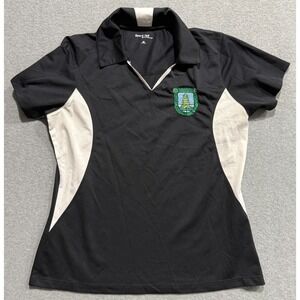 Washington Loggers Port Authority Womens Rugby Polo Shirt Size Medium Black